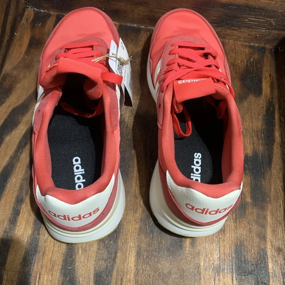 adidas Run 60s 4.0 Red/White Lace-Up Low Top Women's Sneakers JP5973 Size 8.5